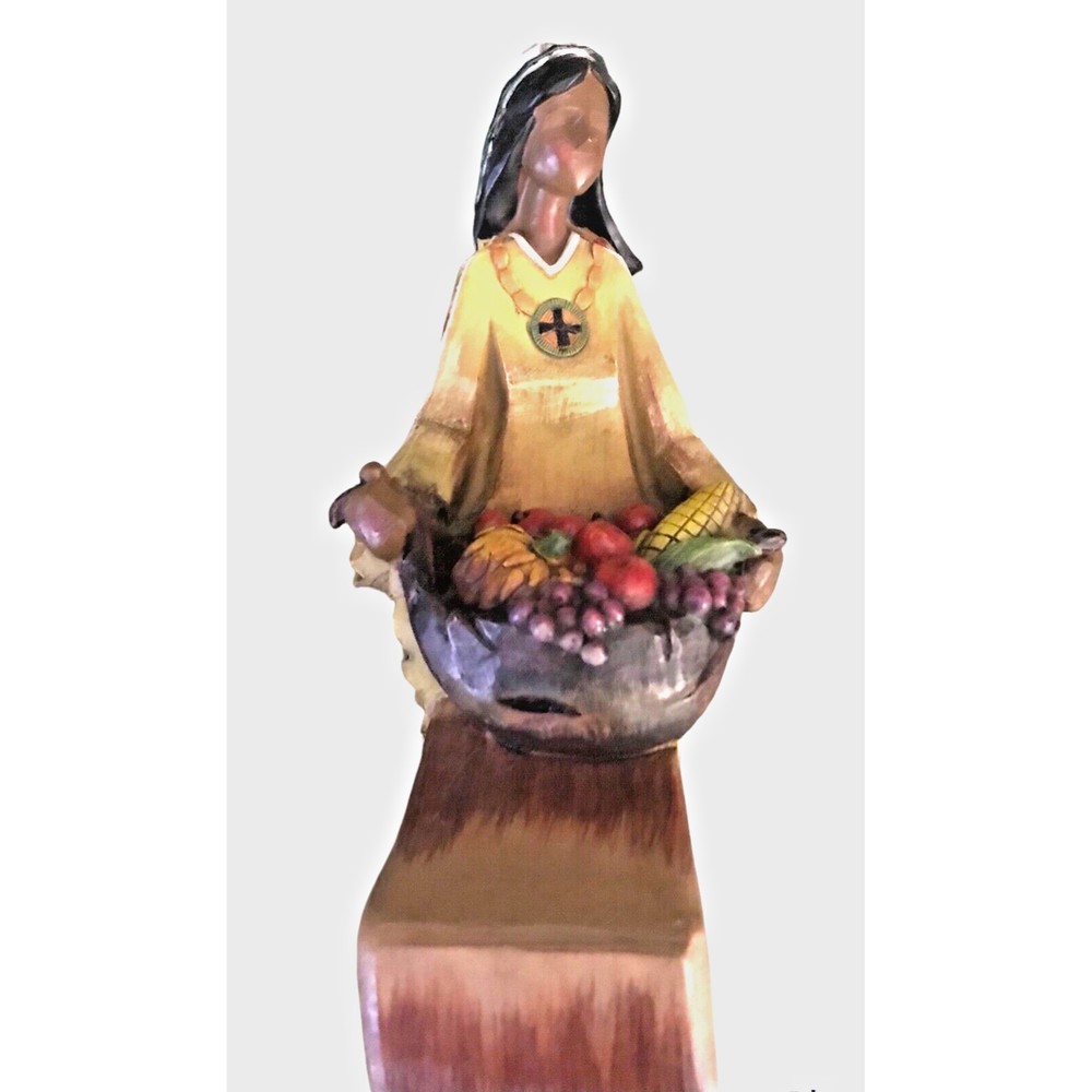 Tii Collections, H4141 Resin Harvest Indian 8" tall Statue Decor